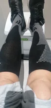 Las mujeres de los hombres de compresión de Running calcetines de gimnasio hasta la rodilla medias de soporte transpirable calcetines deportivos de ciclismo para Socer deporte del baloncesto