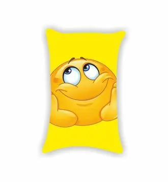 Подушка эмодзи emoji №27 Картинка с двух сторон | Дом и сад