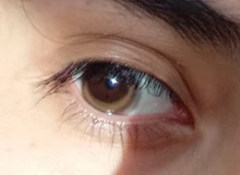 EASYCON mitad marrón Luna lentes de contacto de color para los ojos anual de aspecto Natural maquillaje pupila pequeña exclusiva 2 unids/par de los ojos