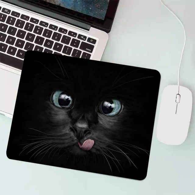 Simpatico occhi di gatto nero piccolo tappetino per Mouse da gioco