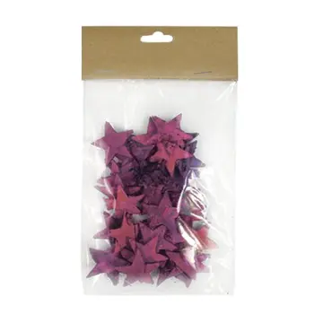 

Yw193 decorative elements made of bark Wood 'звездочки', 3 cm, 50 pcs/pack (pink)