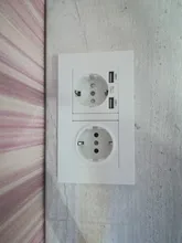 Wall-Socket Pc-Panel Charge-Port COSWALL Black Hidden Standard Russia Spain EU with 2-Usb