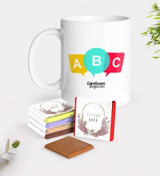 

Personalized Teacher White Mug and Chocolate Gift Set-4