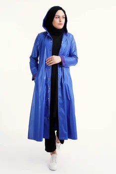 

Hooded Raincoat-Blue