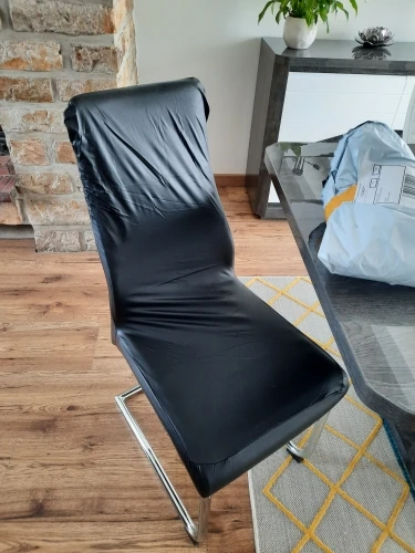 Housse de chaise simili-cuir photo review