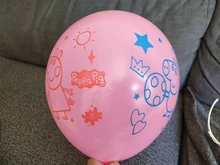 Globos de látex de colores para niños y niñas, decoración de fiesta de dibujos animados de Peppa Pig, George, regalo de cumpleaños