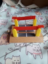 EDWONE-Estación de Servicio de madera para niños, reloj, tren de policía, ranura para coche, accesorios de ferrocarril, juguete Original, regalos para niños, Fit BIRO