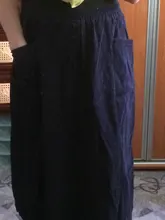 Skirts Women Maxi Elastic-Waist ZANZEA Vintage Corduroy Faldas Sundress Plus-Size Casual
