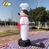 Restaurant Advertising Inflatables Cooking Chef Man Mascot Costume Kitchener Welcome Balloons Air Dancer Sky Tubeman With Blower 2