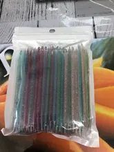 50/100 Uds reutilizable Barra de cristal doble final de uñas decoración de cutículas empujador de cutícula removedor de herramienta pedicura cuidado de uñas manicura herramientas