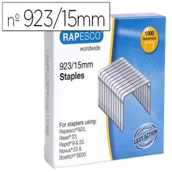 

Staples rapesco 923/15 galvanized Box 1000 PCs 154351-1239