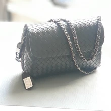 Bandolera de cuero para mujer, diseño de marca de lujo, 100%, tejido de piel de oveja, alta gama, gran capacidad, 2021