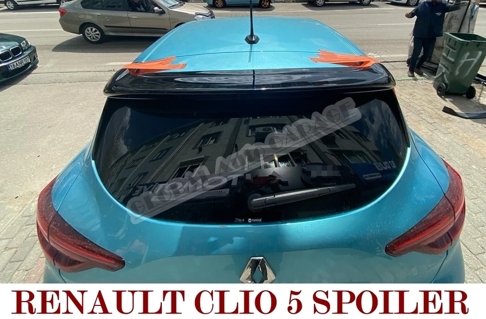 

Спойлер для Renault Clio 5 2019-2021, автомобильный аксессуар, универсальные спойлеры, автомобильная антенна, Стайлинг автомобиля, рассеиватели, разветвитель, черный