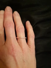 Huitan-Anillos finos minimalistas para mujer, sortija de boda brillante de circón cúbico, alta calidad, versátil, 2020