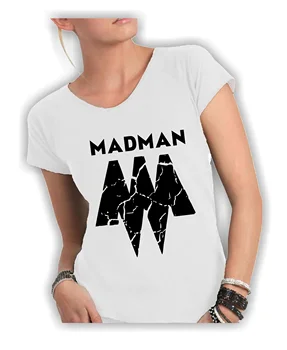 

T Shirt Woman Cotton Flamed With Wide Neckline and Cutting Vivo neckline and sleeves-MADMAN 1 MADE IN ITALY