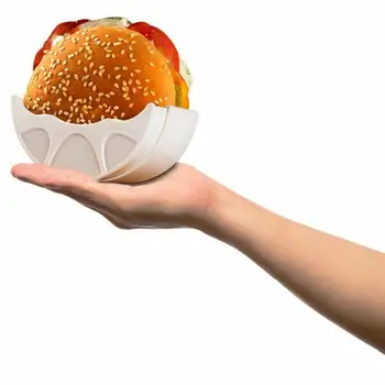 

Kitchen Burger Holders Washable And Reusable Burger Fixed Box Retractable Plastic Burger Rack Convenience Burger Rack