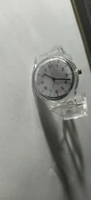 Reloj transparente informal para niños y niñas, relojes de pulsera para niños y niñas