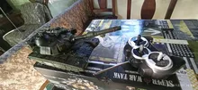 Tanque de combate a Control remoto para niños, juguete de coche de juguete con balas de disparo, interactivo, militar, grande, escala 1:32