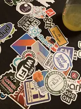 Pegatinas de programación de Internet para ordenador portátil, paquete de etiquetas de viaje para Skateboard, 10/50 Uds.