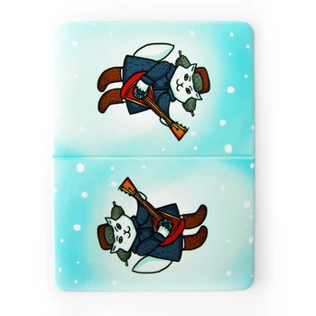 

Cover for the transport card "ushanka & balalayka"