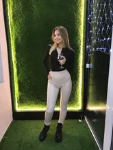 Women Jumpsuits Spring Long-Sleeve Skinny Zipper Sexy Solid Fashion Sheath CNYISHE