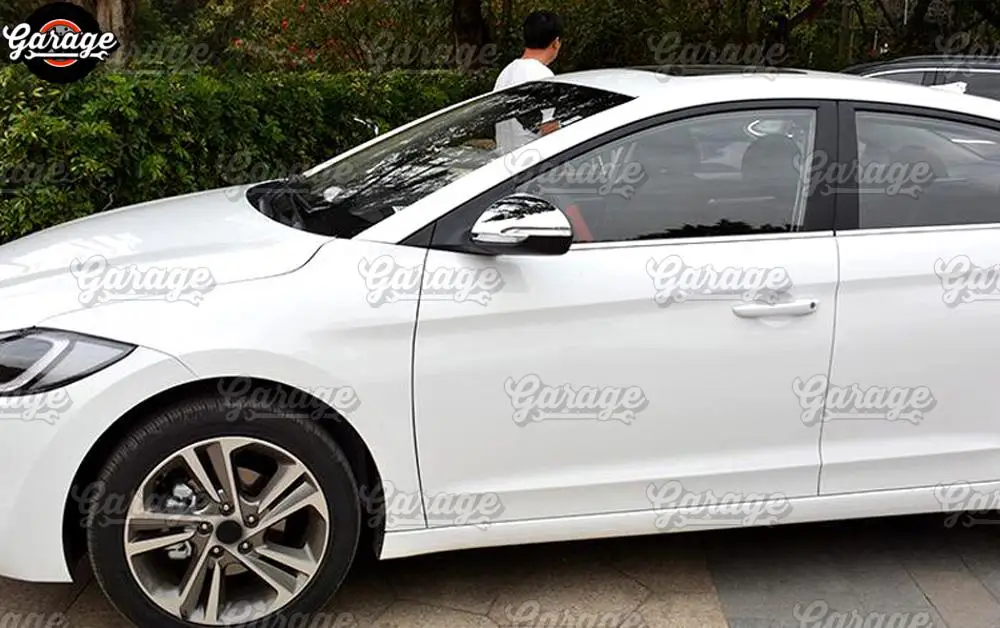 Накладки на зеркала для hyundai Elantra- ABS пластик литье 1 комплект/2 шт. украшения для стайлинга автомобилей