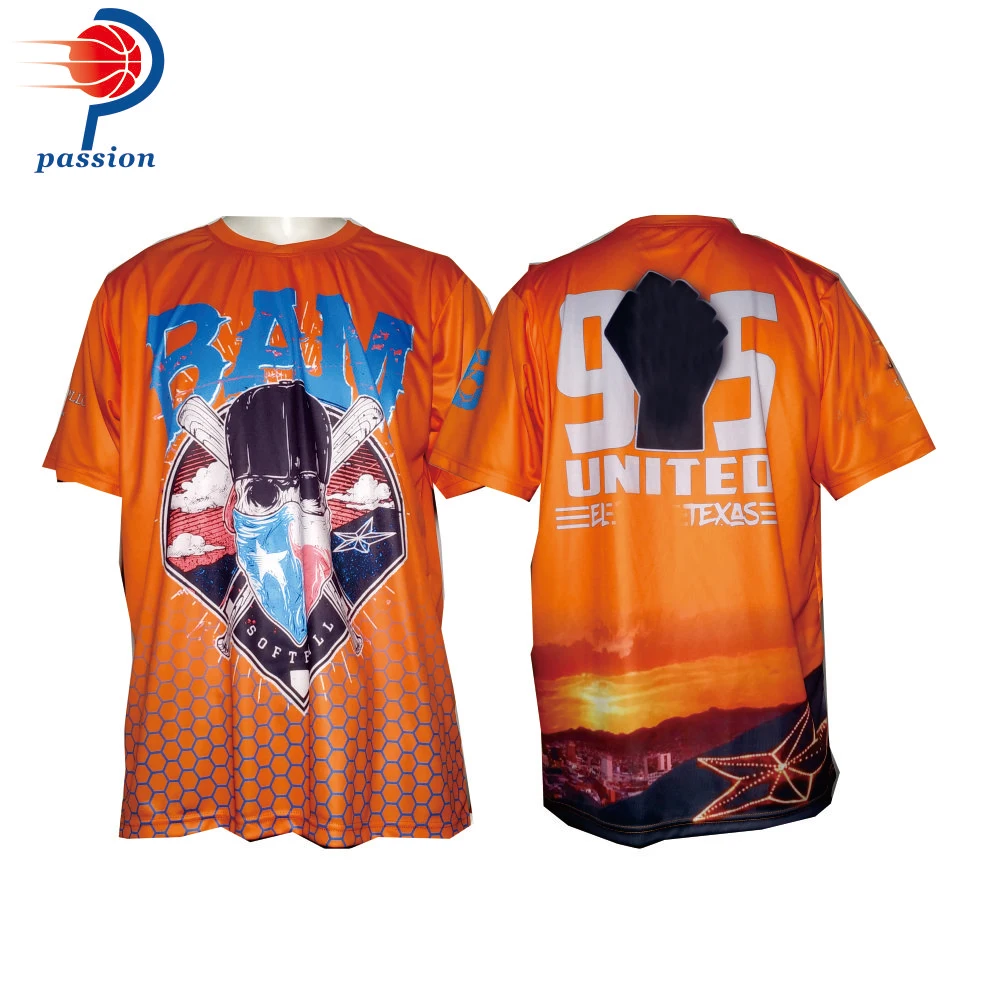 orange softball jerseys