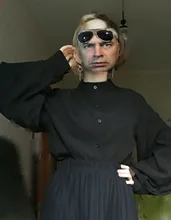 Blusa de gasa de manga larga para verano, camisa de oficina para mujer, tops y blusas para mujer, top de talla grande