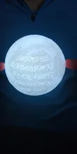 Night-Light Moon-Lamp Gift Photo-Customized 3d-Printing Rechargeable Personality 