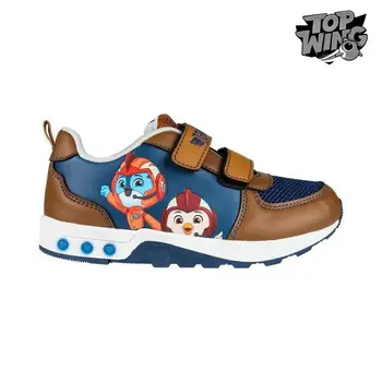 

LED Trainers Top Wing Brown Navy blue