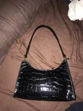 Bolso de compras exquisito para mujer, bolsos grandes de hombro informales Retro, bolso de mano con cadena de Color sólido de cuero para mujer 2020