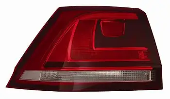 

OPTICAL GROUP POST. VOLKSWAGEN GOLF VII 2012 STATION WAGON BIANCO-ROSSO DARK BOTTOM Right OUTER Compatible