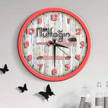 

Personalized Mutfağın Sultan Wood Wall Clock-1