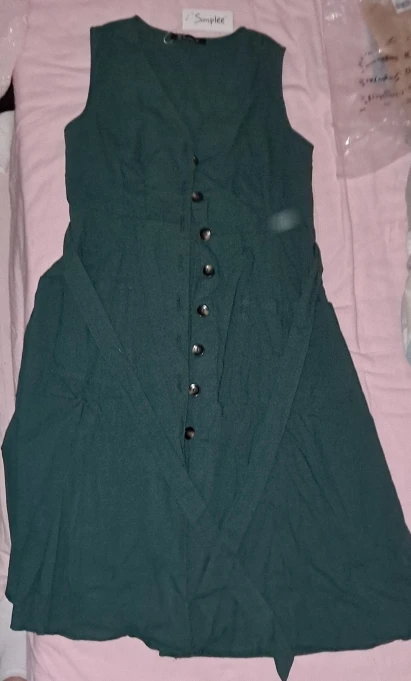 Robe Chemise Verte Bohème