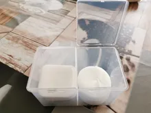 Microblade de doble-capa de malla transparente hoja de algodón caja de almacenamiento de algodón de maquillaje caja de almohadilla algodón de maquillaje recipiente para bastoncillos tatuaje Accesorios