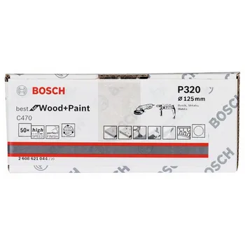

BOSCH 2608621044 sheet of C470 paper sandpaper, pack of 50 PCs. 125 mm 320
