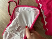 INGAGA-Bikinis de realce para mujer, traje de baño con borde festoneado, bañador de banda Negro, Bikini liso para mujer, ropa de playa 2021