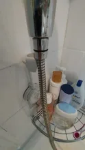 Alcachofa de ducha sin costuras con Base fija, soporte de montaje para ducha, ajustable, accesorios de baño