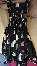 Women's Dresses Chic Lady Kawaii Ulzzang Strawberry Rabbit Cute Strap Dress Female Ins