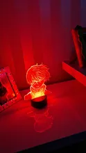 Lamp Bedroom-Decor Gift Led-Night-Light Acrylic Academia Face-Design Anime Shoto Todoroki