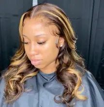 Wigleader Preplucked cabello humano peluca con malla Frontal destacar recto 180% 13x6 Frontal de encaje pelucas de encaje rizado pelucas frontales de encaje suizo