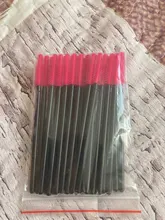 Desechables cepillo de pestañas 25 unids/pack ojo maquillaje para pestañas cepillos Mini varillas de rímel cepillo utensilio de extensión de pestañas maquillaje cepillo conjunto