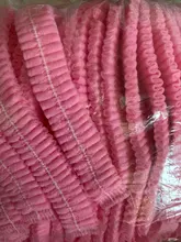 Gorro estéril desechable, cubierta de tela no tejida desechable con microcuchillas para maquillaje permanente, gorras de malla estériles para cejas, tatuajes, catering, 100 uds.