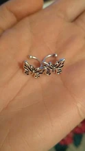 MENGJIQIAO-Clips de Metal con forma de mariposa para mujeres y niñas, joyería de oreja de cartílago falsa, sin Piercing