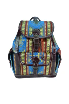 

Handmade Elegant Backpack designed with special kilim patterned fabric