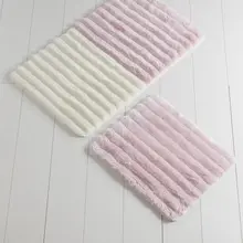 Коврики для ванной нескользящие Противоскользящие коврики Нескользящие противоскользящие мягкие розовые 2'Li набор 60X100 см-50X60 см