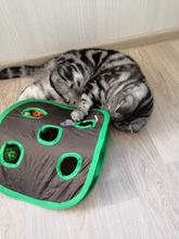 Juego de ratones de Gato para mascotas, tienda de campaña con campana de juguete de inteligencia con 9 agujeros, túnel de juego para gatos, ratón abatible, juguetes para mantener a los gatitos activos