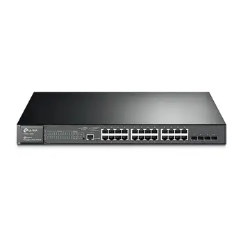 

TP-LINK T2600G-28MPS (TL-SG3424P) operated L2 Gigabit Ethernet (10/100/1000) black 1U support Power over Ethernet (PoE)