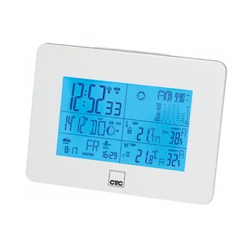 

Weather Station CTC WSU 7026 RC with radio and clock-White