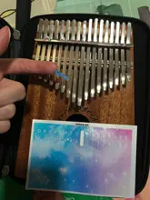 Kalimba-Escala de 17 teclas, pegatinas de percusión, accesorios para Kit de instrumentos musicales para principiantes